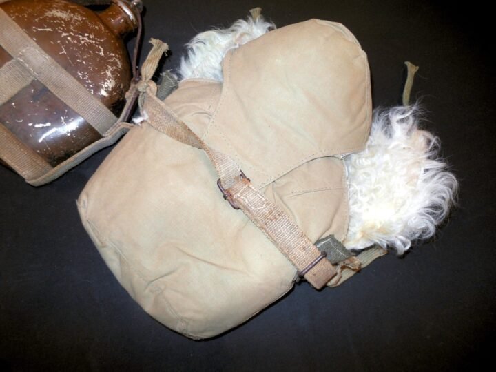 WW2 Imperial Japanese Army – MODEL 1934 FIELD CANTEEN – w/ WINTER COVER – RARE! — image 7