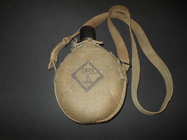 WW2 Imperial Japanese Navy – SPECIAL LANDING FORCES CANTEEN & STRAPS – UNIT ID — image 5