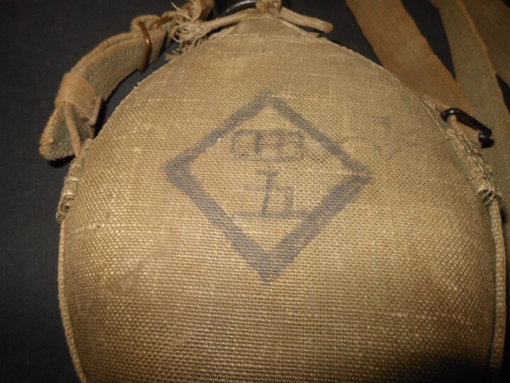 WW2 Imperial Japanese Navy – SPECIAL LANDING FORCES CANTEEN & STRAPS – UNIT ID — image 6