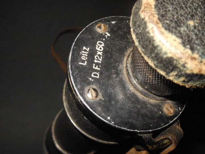 WW2 German Kriegsmarine Leitz D.F. 12×60 – NAVAL ISSUE BINOCULARS – 1917 REISSUE — image 10