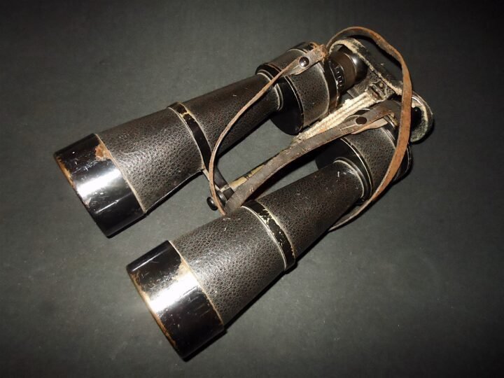 WW2 German Kriegsmarine Leitz D.F. 12×60 – NAVAL ISSUE BINOCULARS – 1917 REISSUE — image 4