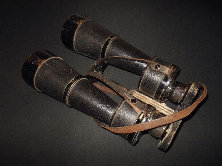 WW2 German Kriegsmarine Leitz D.F. 12×60 – NAVAL ISSUE BINOCULARS – 1917 REISSUE — image 5