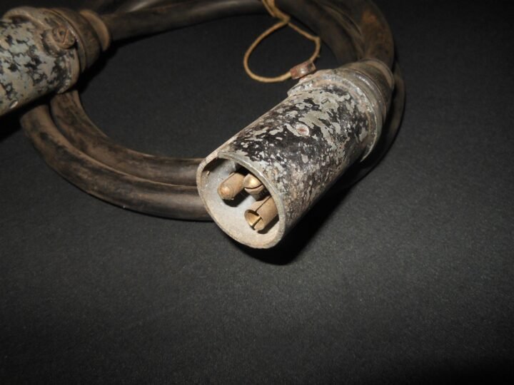 WW2 German Wehrmacht Anhängerstecker – FLAK TRAILER ELECTRICAL TOW CABLE – NOS! — image 3