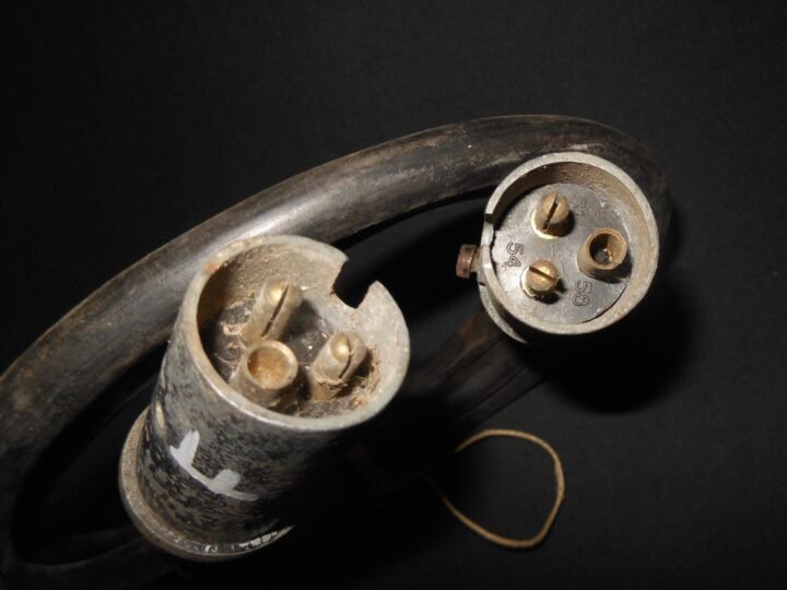 WW2 German Wehrmacht Anhängerstecker – FLAK TRAILER ELECTRICAL TOW CABLE – NOS! — image 8