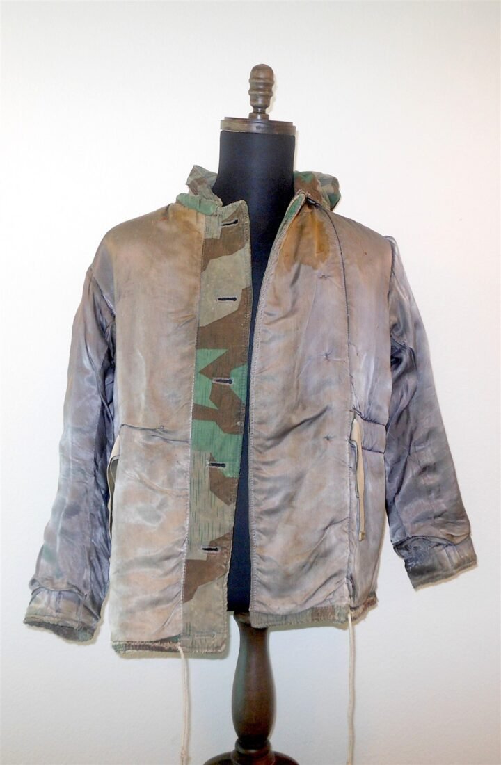 WW2 German Heer Feldparka – SPLINTER CAMOUFLAGE FIELD-MADE PARKA – COMBAT WORN! — image 15