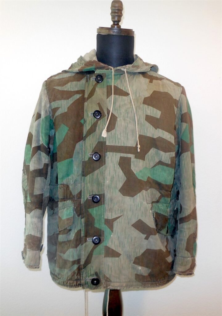 WW2 German Heer Feldparka – SPLINTER CAMOUFLAGE FIELD-MADE PARKA – COMBAT WORN! — image 2