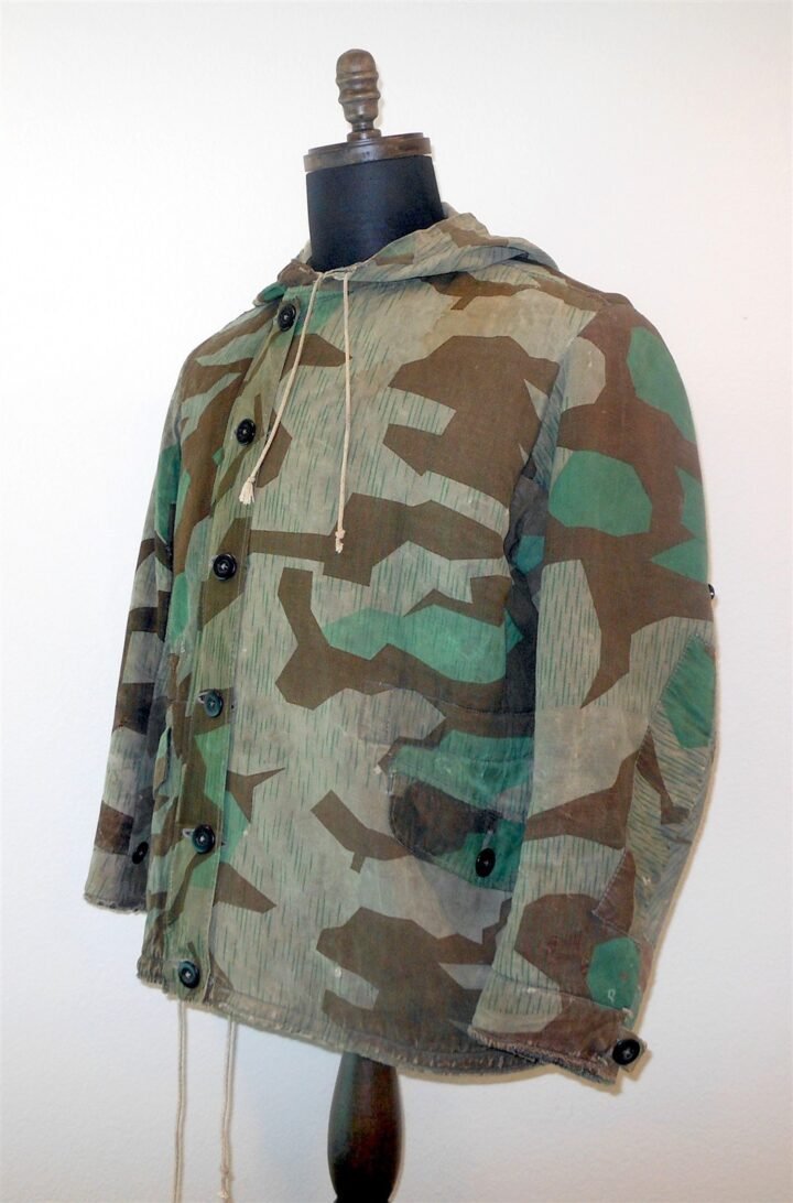 WW2 German Heer Feldparka – SPLINTER CAMOUFLAGE FIELD-MADE PARKA – COMBAT WORN! — image 3