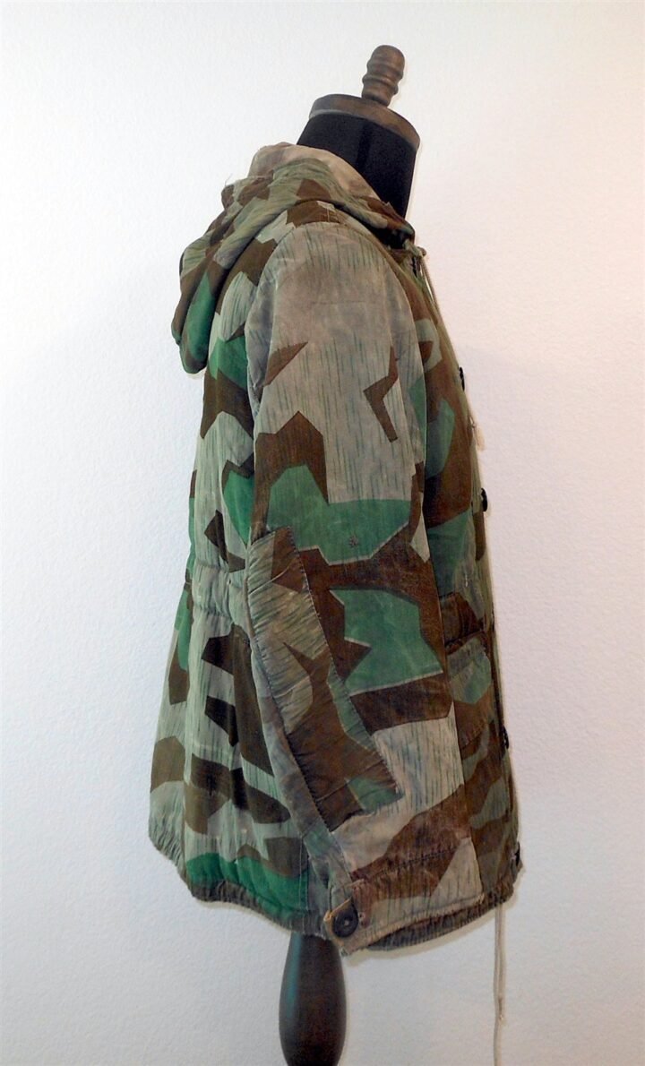 WW2 German Heer Feldparka – SPLINTER CAMOUFLAGE FIELD-MADE PARKA – COMBAT WORN! — image 4