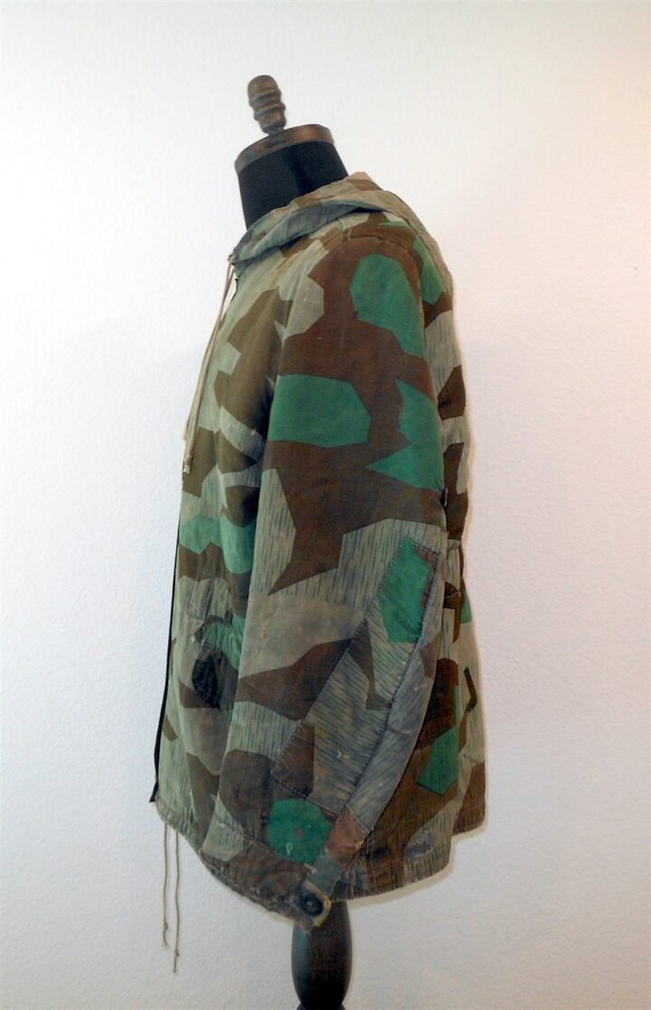 WW2 German Heer Feldparka – SPLINTER CAMOUFLAGE FIELD-MADE PARKA – COMBAT WORN! — image 6