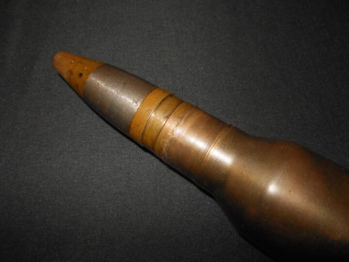 WW2 Imperial Japanese Navy Type 96 – 25mm INERT HIGH EXPLOSIVE ROUND – COMPLETE! — image 3
