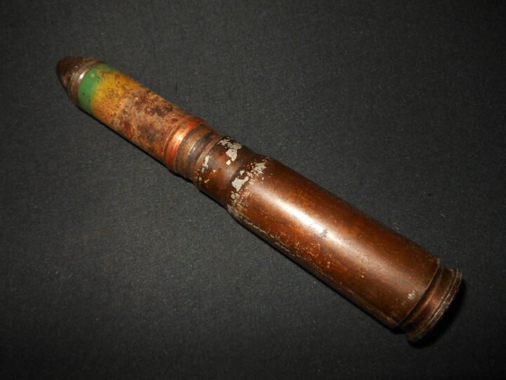 WW2 German Wehrmacht 20mm MG151 / 20 – COMPLETE HIGH EXPLOSIVE ROUND – VERY NICE! — image 2