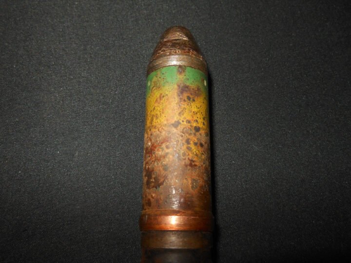 WW2 German Wehrmacht 20mm MG151 / 20 – COMPLETE HIGH EXPLOSIVE ROUND – VERY NICE! — image 7