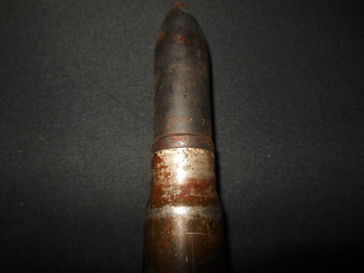 WW2 German Wehrmacht 20mm MG151 / 20 – COMPLETE ARMOR PIERCING INCENDIARY ROUND #3 – NICE! — image 5