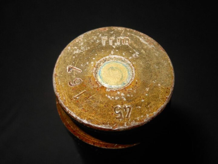 WW2 German Wehrmacht 20mm 20×138 FlaK 30/38 – COMPLETE HE ROUND & SHELL – 1945 – VERY NICE! — image 12