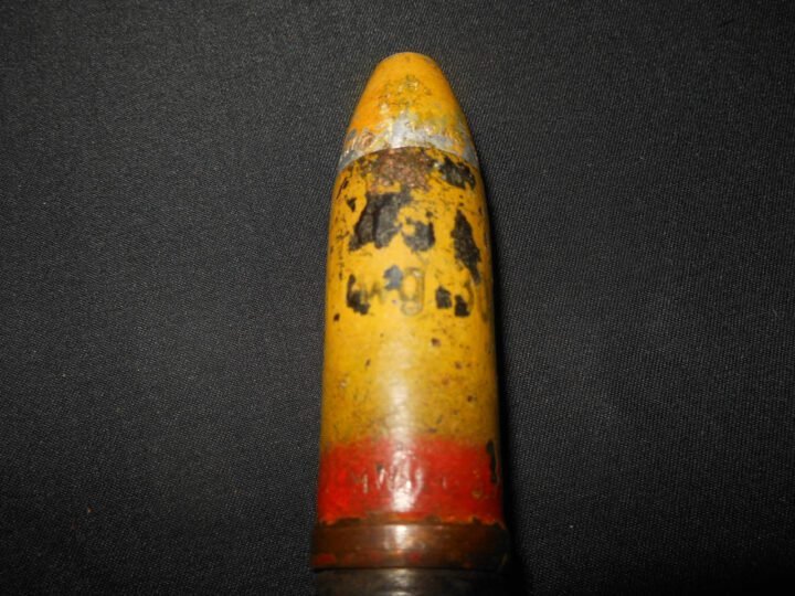 WW2 German Wehrmacht 20mm 20×138 FlaK 30/38 – COMPLETE HE ROUND & SHELL – 1945 – VERY NICE! — image 6