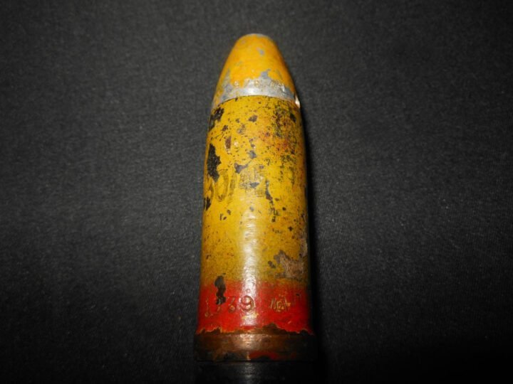 WW2 German Wehrmacht 20mm 20×138 FlaK 30/38 – COMPLETE HE ROUND & SHELL – 1945 – VERY NICE! — image 7