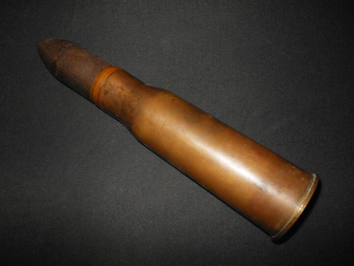 WW2 Imperial Japanese Army Type 94 – 37mm ANTI-TANK ARMOR PIERCING ROUND – 1942 – RARE! — image 2