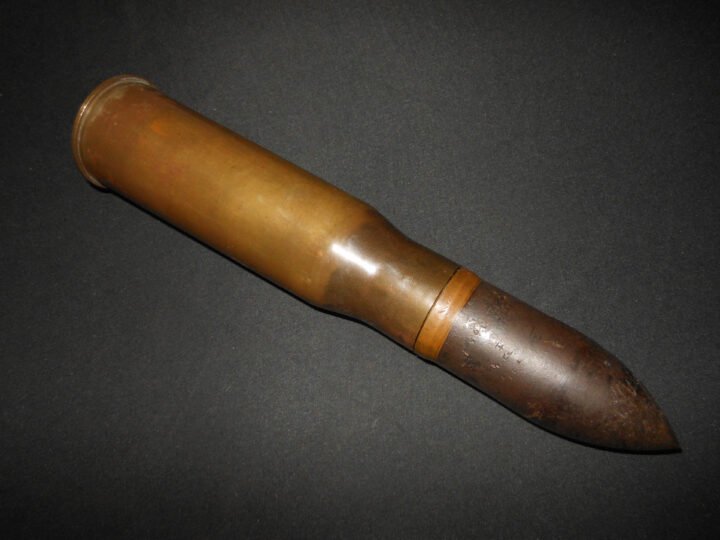 WW2 Imperial Japanese Army Type 94 – 37mm ANTI-TANK ARMOR PIERCING ROUND – 1942 – RARE! — image 3