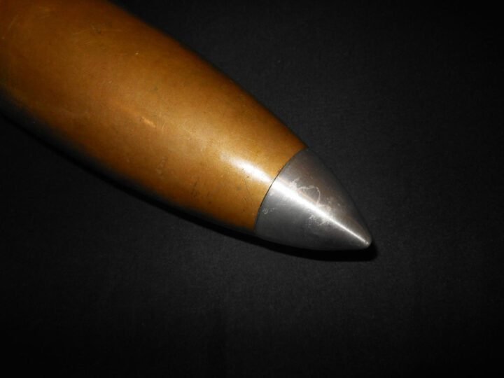 WW2 Imperial Japanese Army Type 94 – 75mm COMPLETE DISPLAY ROUND – 1943 – VERY NICE! — image 10