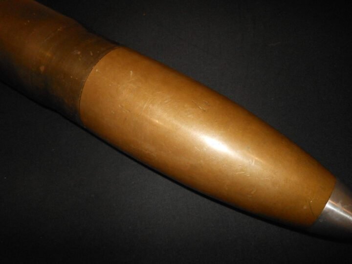 WW2 Imperial Japanese Army Type 94 – 75mm COMPLETE DISPLAY ROUND – 1943 – VERY NICE! — image 9