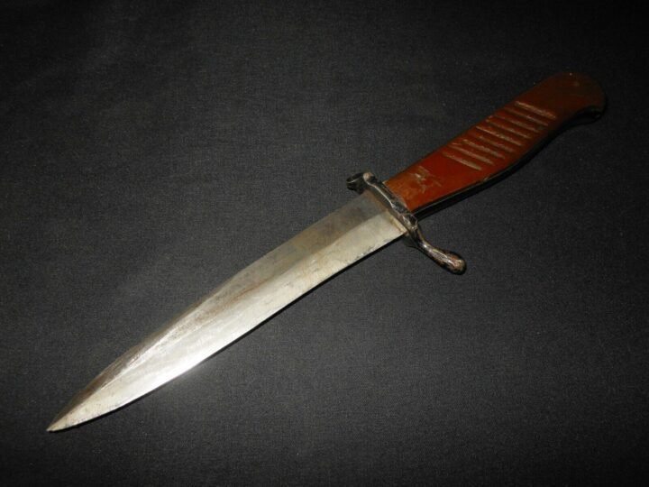 WW1 Imperial German Army Nahkampfmesser – COMBAT TRENCH KNIFE – NICE! — image 3