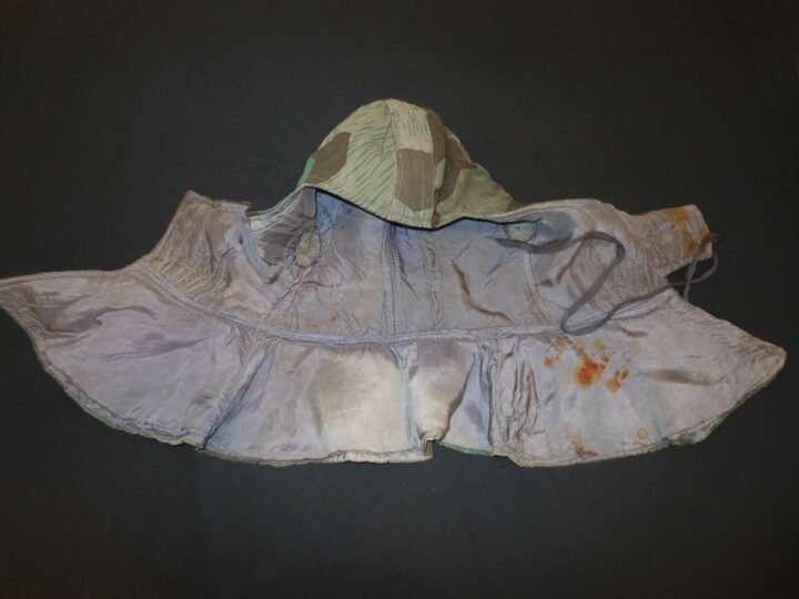 WW2 German Wehrmacht Kopfhaube – NON-REVERSIBLE CAMOUFLAGE HOOD – SPLINTERTARN — image 12