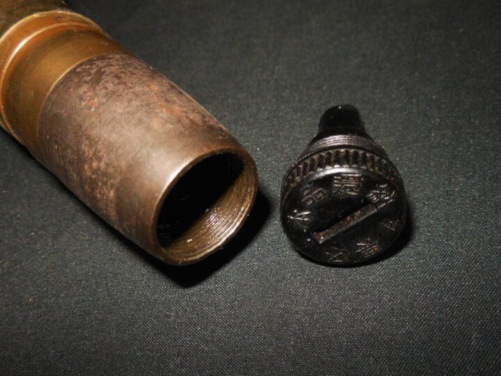 WW2 Imperial Japanese Navy Type 96 – 25mm INERT HIGH EXPLOSIVE ROUND – NICE! — image 4