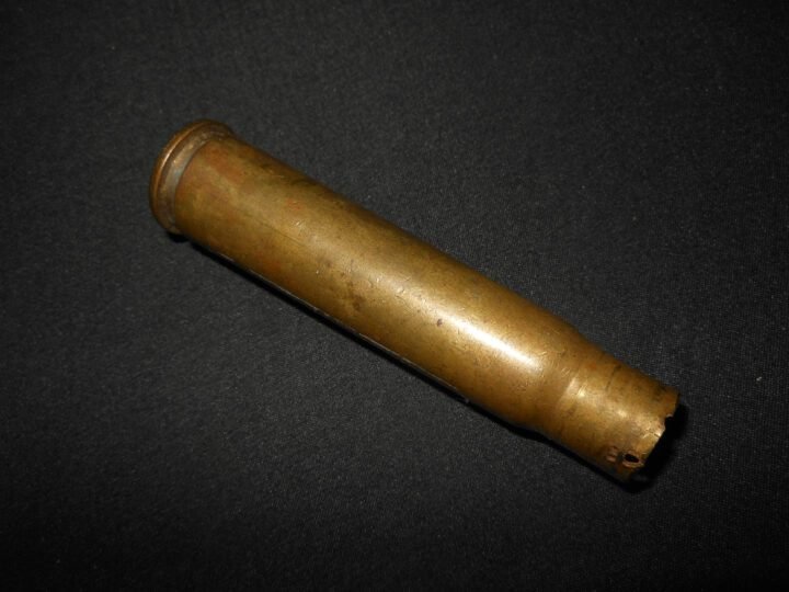 WW2 Imperial Japanese Army Aircraft Ho-103 – TYPE 1 BRASS SHELL CASING – NICE! — image 2