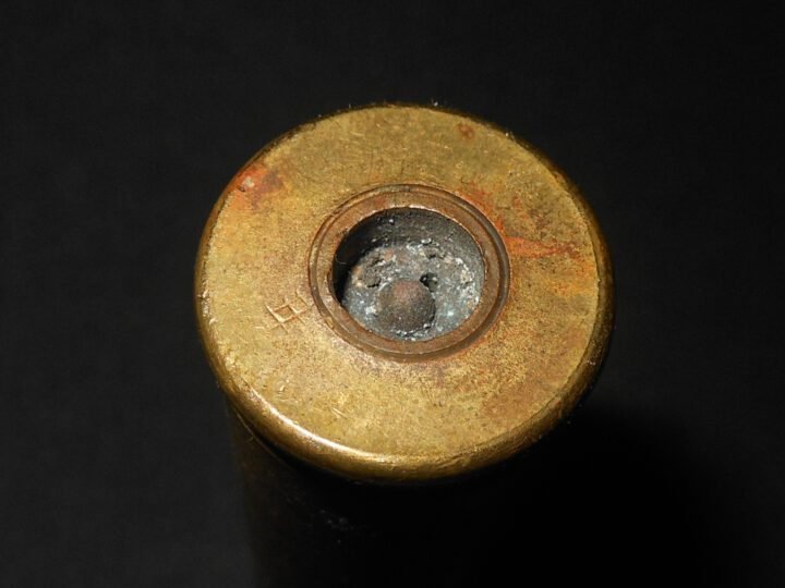 WW2 Imperial Japanese Army Aircraft Ho-103 – TYPE 1 BRASS SHELL CASING – NICE! — image 4