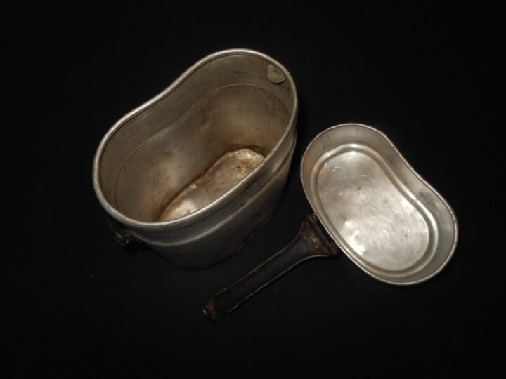 WW2 German NSDAP / SS Kochgeschirr M1917 – MESS KIT – RZM ISSUE – 1936 – RARE! — image 11