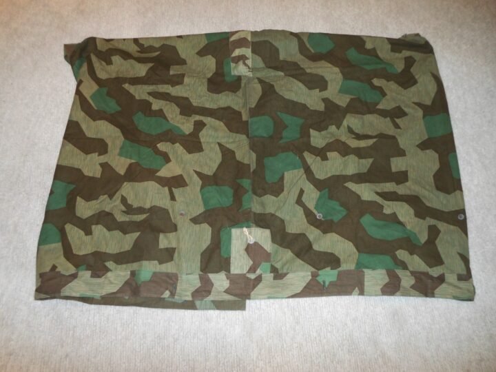 WW2 German Wehrmacht Zeltbahn 31 – SPLINTER CAMO SHELTER QUARTER – 1945 – MINT! — image 11