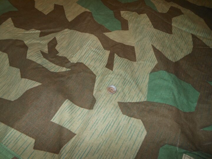 WW2 German Wehrmacht Zeltbahn 31 – SPLINTER CAMO SHELTER QUARTER – 1945 – MINT! — image 13