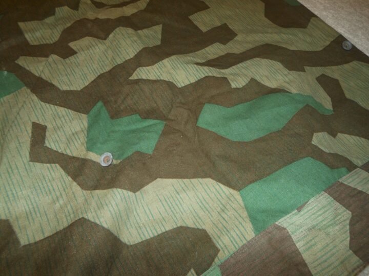 WW2 German Wehrmacht Zeltbahn 31 – SPLINTER CAMO SHELTER QUARTER – 1945 – MINT! — image 14