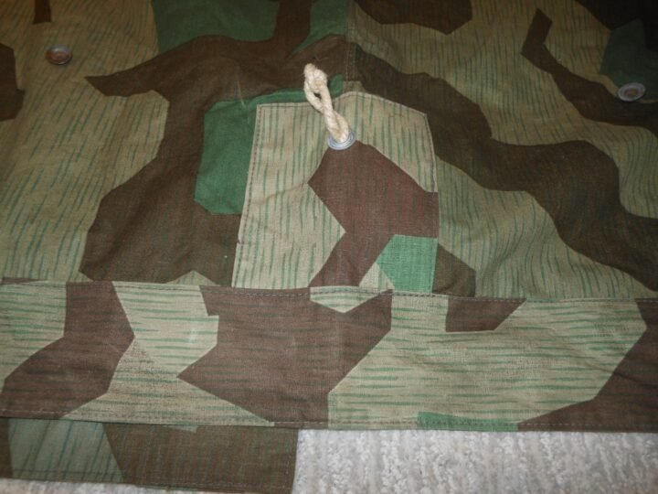 WW2 German Wehrmacht Zeltbahn 31 – SPLINTER CAMO SHELTER QUARTER – 1945 – MINT! — image 15