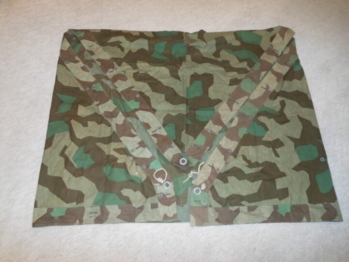 WW2 German Wehrmacht Zeltbahn 31 – SPLINTER CAMO SHELTER QUARTER – 1945 – MINT! — image 4