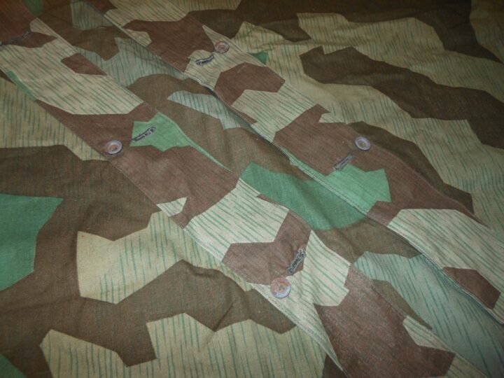 WW2 German Wehrmacht Zeltbahn 31 – SPLINTER CAMO SHELTER QUARTER – 1945 – MINT! — image 6
