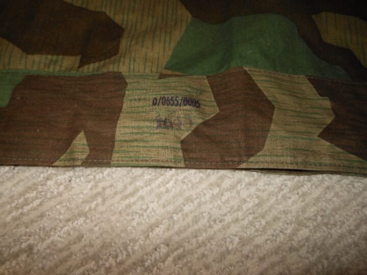 WW2 German Wehrmacht Zeltbahn 31 – SPLINTER CAMO SHELTER QUARTER – 1945 – MINT! — image 9