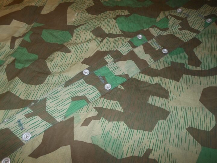 WW2 German Wehrmacht Zeltbahn 31 – SPLINTER CAMO SHELTER QUARTER – 1939 – MINT! — image 14