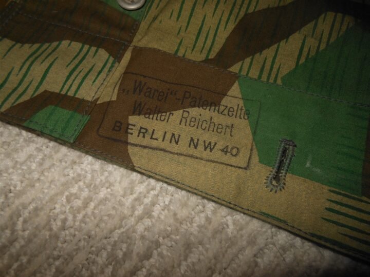 WW2 German Wehrmacht Zeltbahn 31 – SPLINTER CAMO SHELTER QUARTER – 1939 – MINT! — image 18