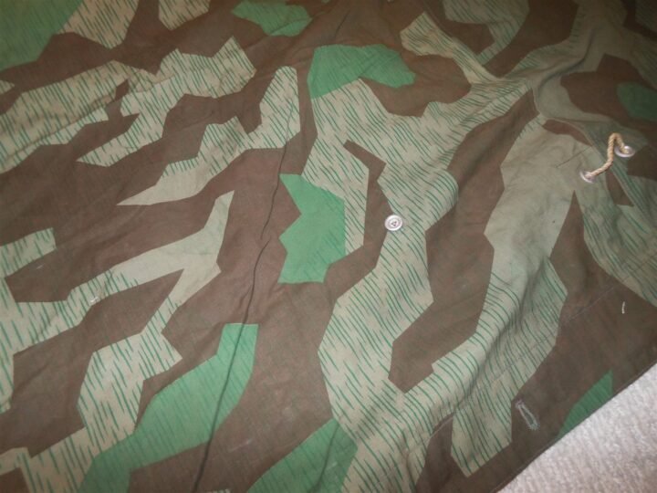 WW2 German Wehrmacht Zeltbahn 31 – SPLINTER CAMO SHELTER QUARTER – 1939 – MINT! — image 7