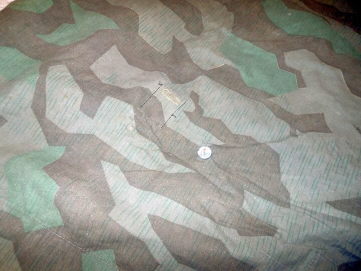 WW2 German Wehrmacht Zeltbahn 31 – SPLINTER CAMO SHELTER QUARTER – NICE! — image 12