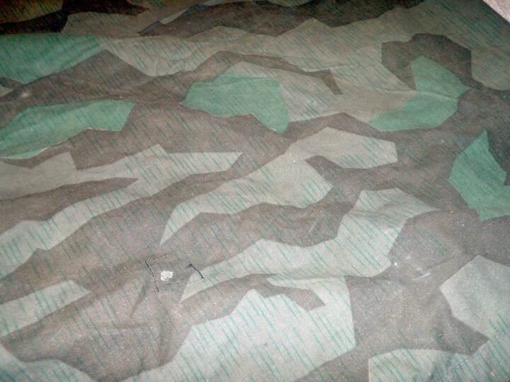 WW2 German Wehrmacht Zeltbahn 31 – SPLINTER CAMO SHELTER QUARTER – NICE! — image 13