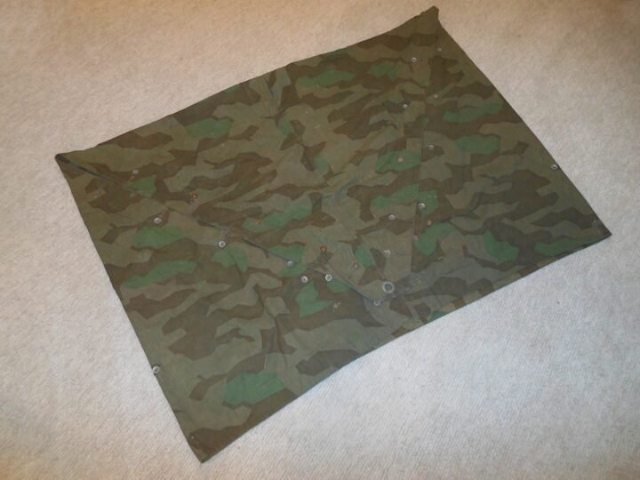 WW2 German Wehrmacht Zeltbahn 31 – SPLINTER CAMO SHELTER QUARTER – NICE! — image 3