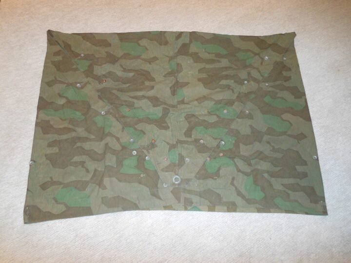 WW2 German Wehrmacht Zeltbahn 31 – SPLINTER CAMO SHELTER QUARTER – NICE! — image 4
