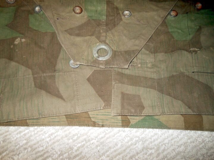 WW2 German Wehrmacht Zeltbahn 31 – SPLINTER CAMO SHELTER QUARTER – NICE! — image 8