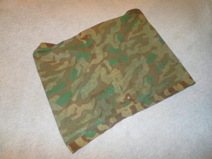 WW2 German Wehrmacht Zeltbahn 31 – SPLINTER CAMO SHELTER QUARTER – UNIT MARKED! — image 14