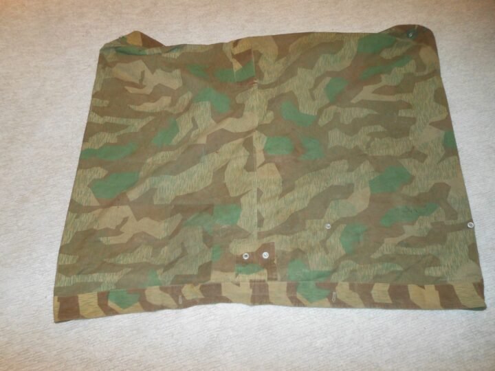 WW2 German Wehrmacht Zeltbahn 31 – SPLINTER CAMO SHELTER QUARTER – UNIT MARKED! — image 15