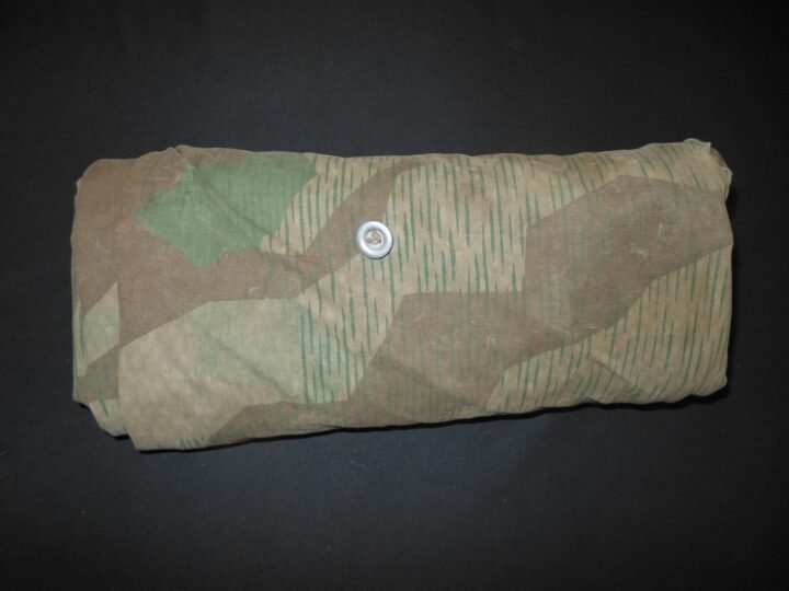 WW2 German Wehrmacht Zeltbahn 31 – SPLINTER CAMO SHELTER QUARTER – UNIT MARKED! — image 2
