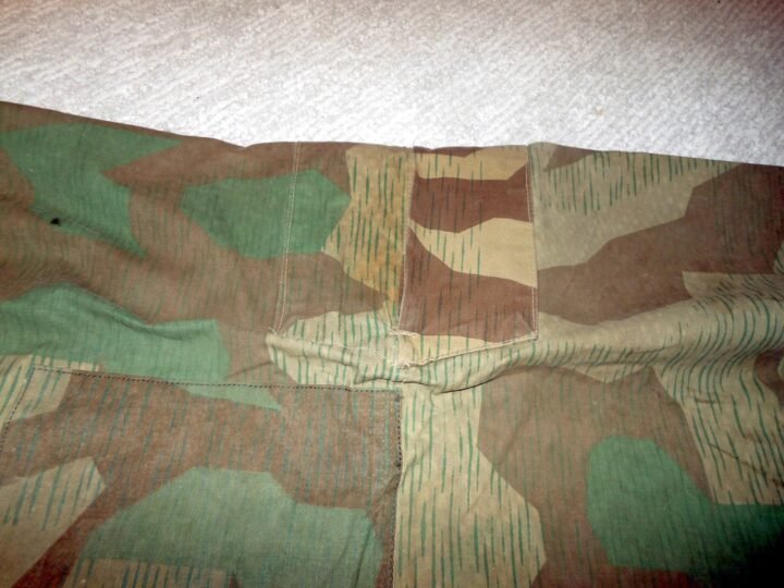 WW2 German Wehrmacht Zeltbahn 31 – SPLINTER CAMO SHELTER QUARTER – UNIT MARKED! — image 8