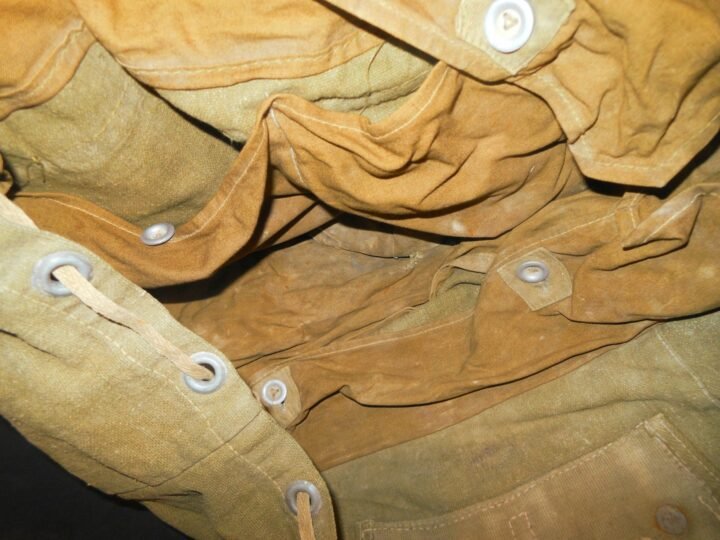 WW2 German Wehrmacht – TROPICAL CANVAS COMBAT RUCKSACK – NICE! — image 14